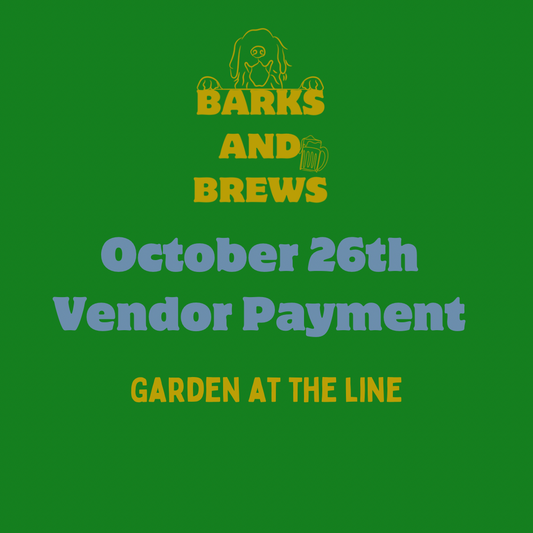 BARKS AND BREWS OCTOBER 26th VENDOR FEE