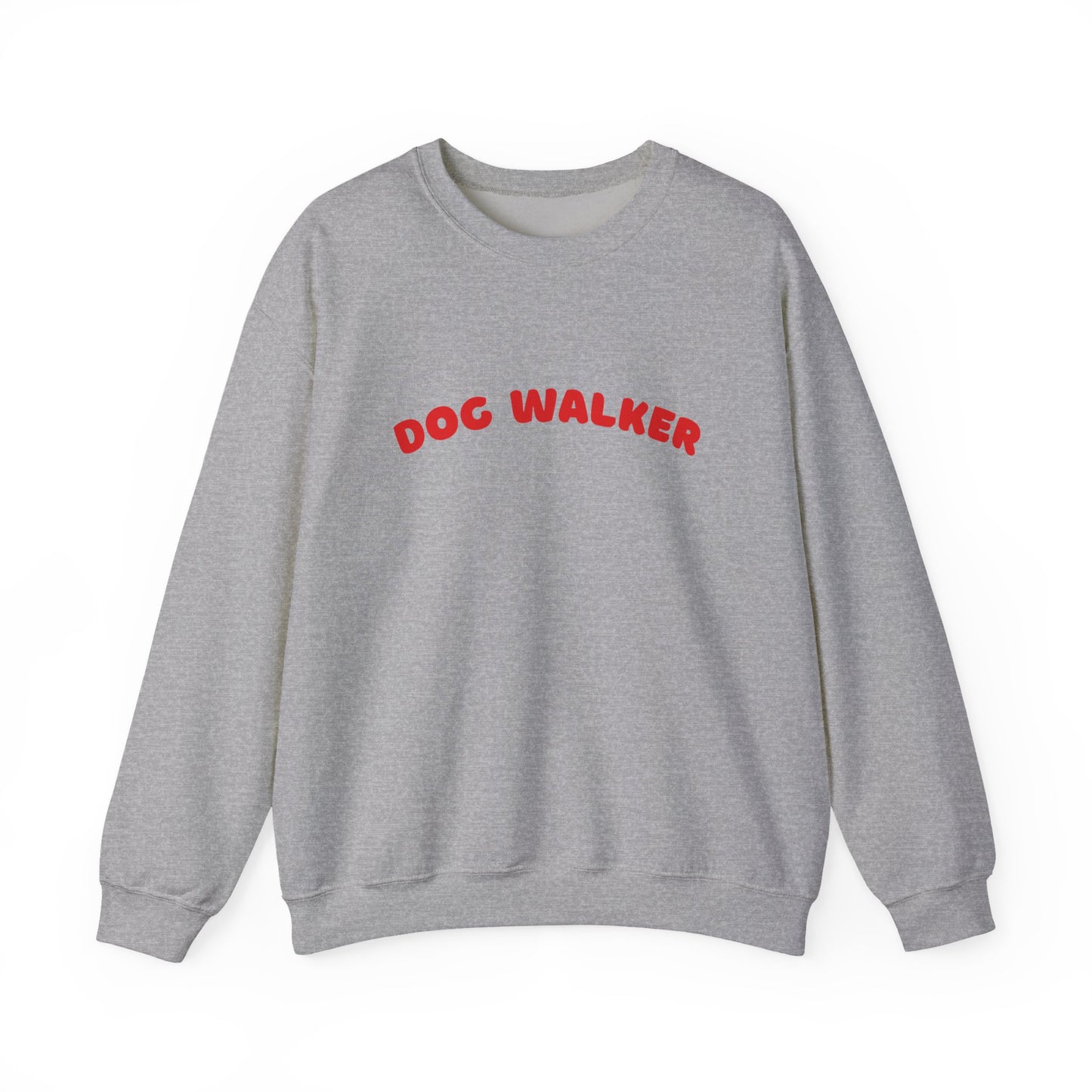 Dog Walker Crewneck Sweatshirt | Red Text