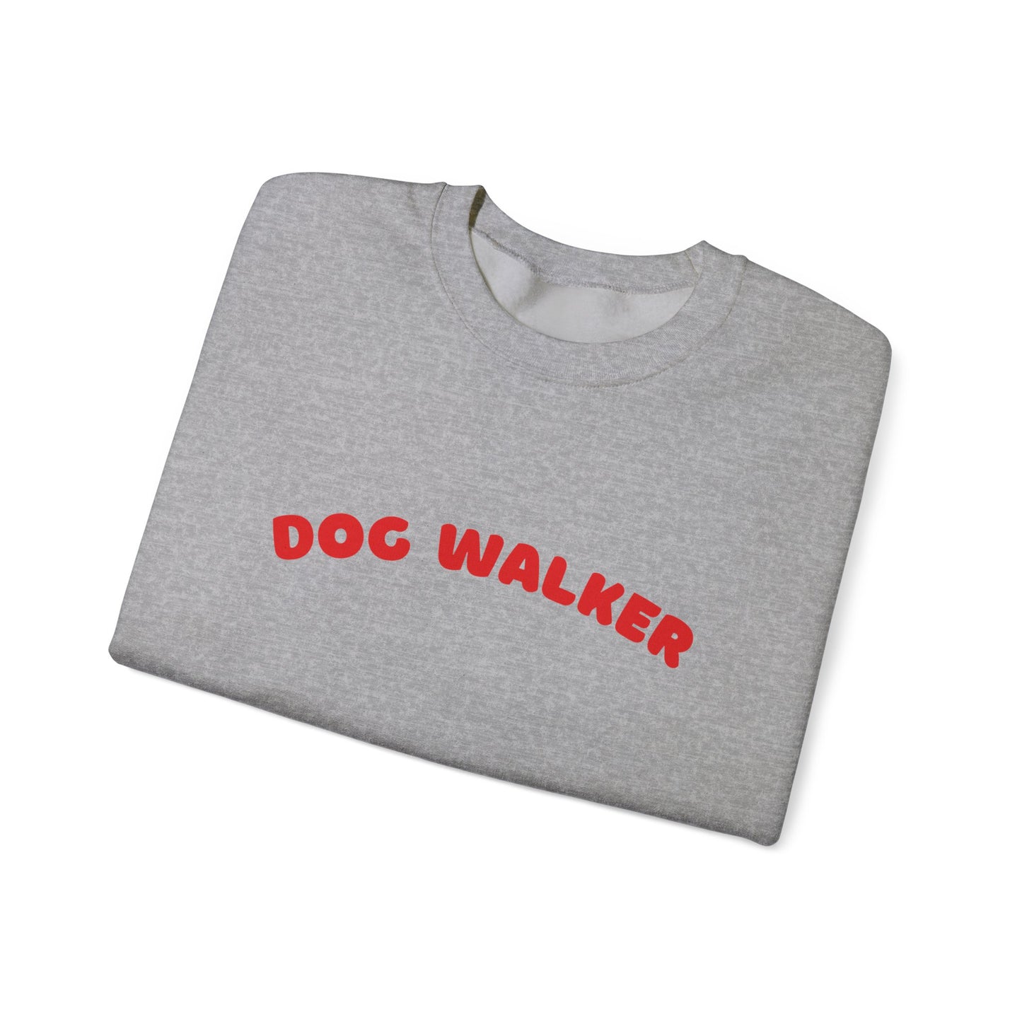 Dog Walker Crewneck Sweatshirt | Red Text