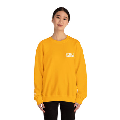 My Dog is an Aries Embroidered Sweatshirt