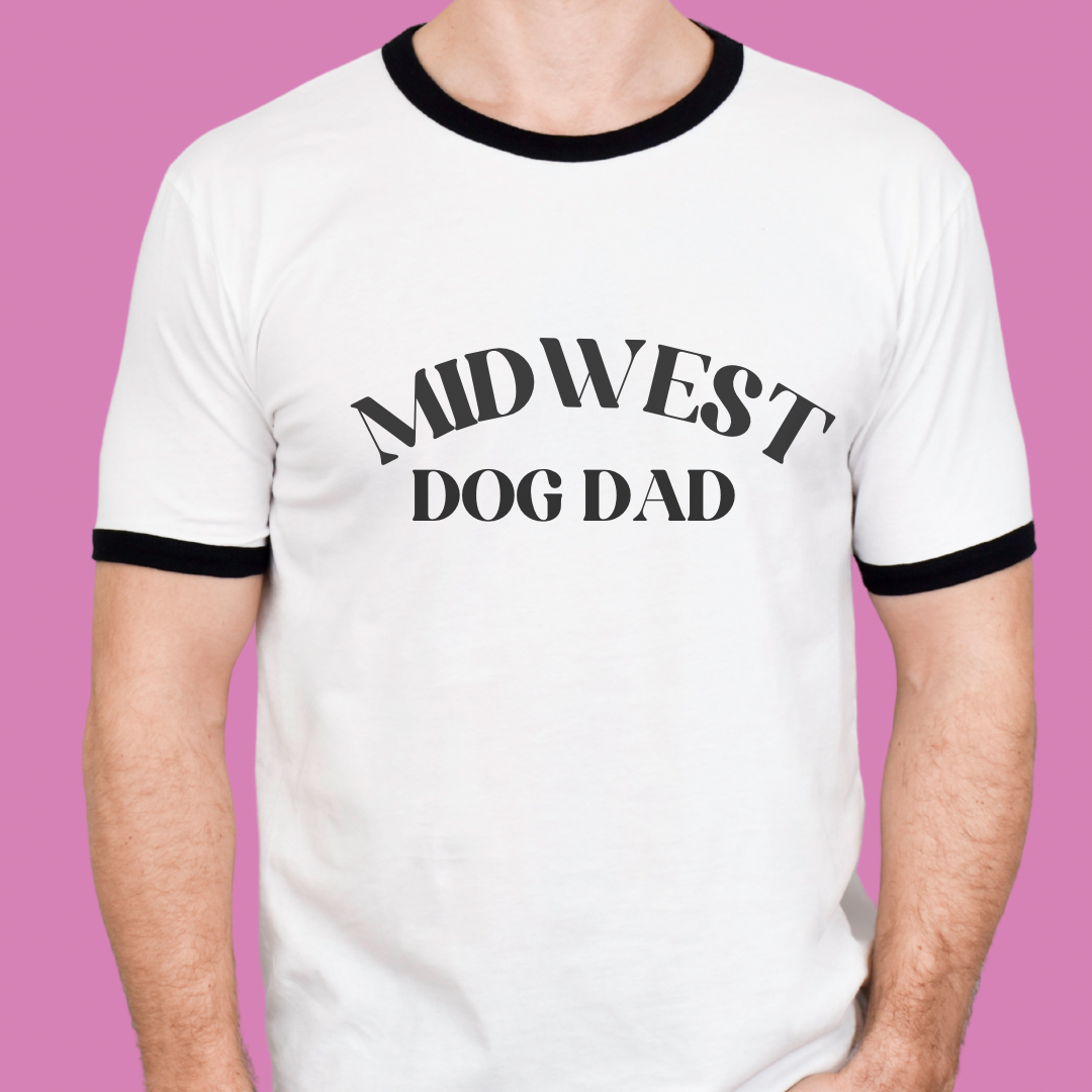 Midwest Dog Dad Ringer T-Shirt
