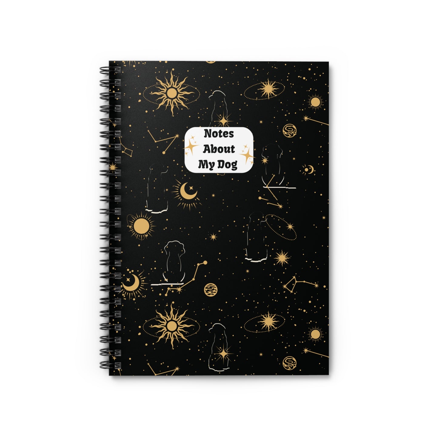 Celestial Notes About My Dog Notebook