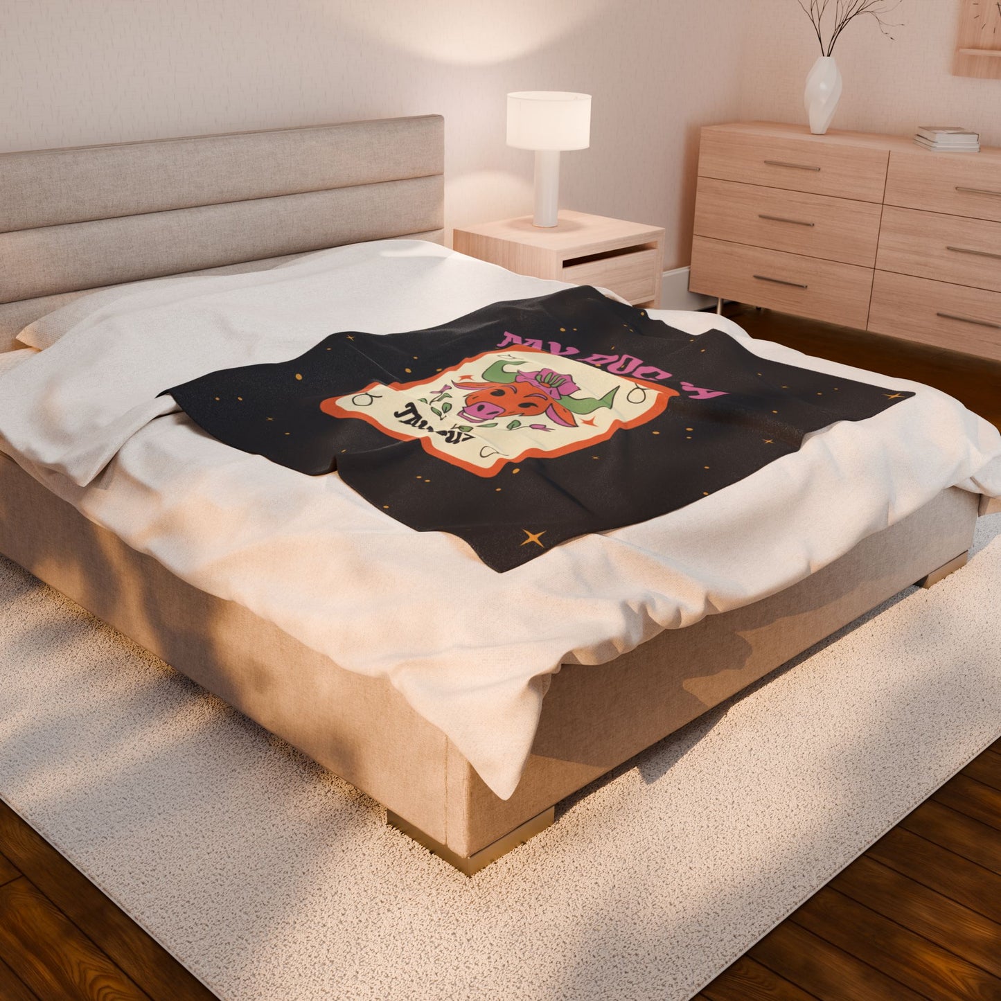 My Dog is a Taurus Plush Blanket