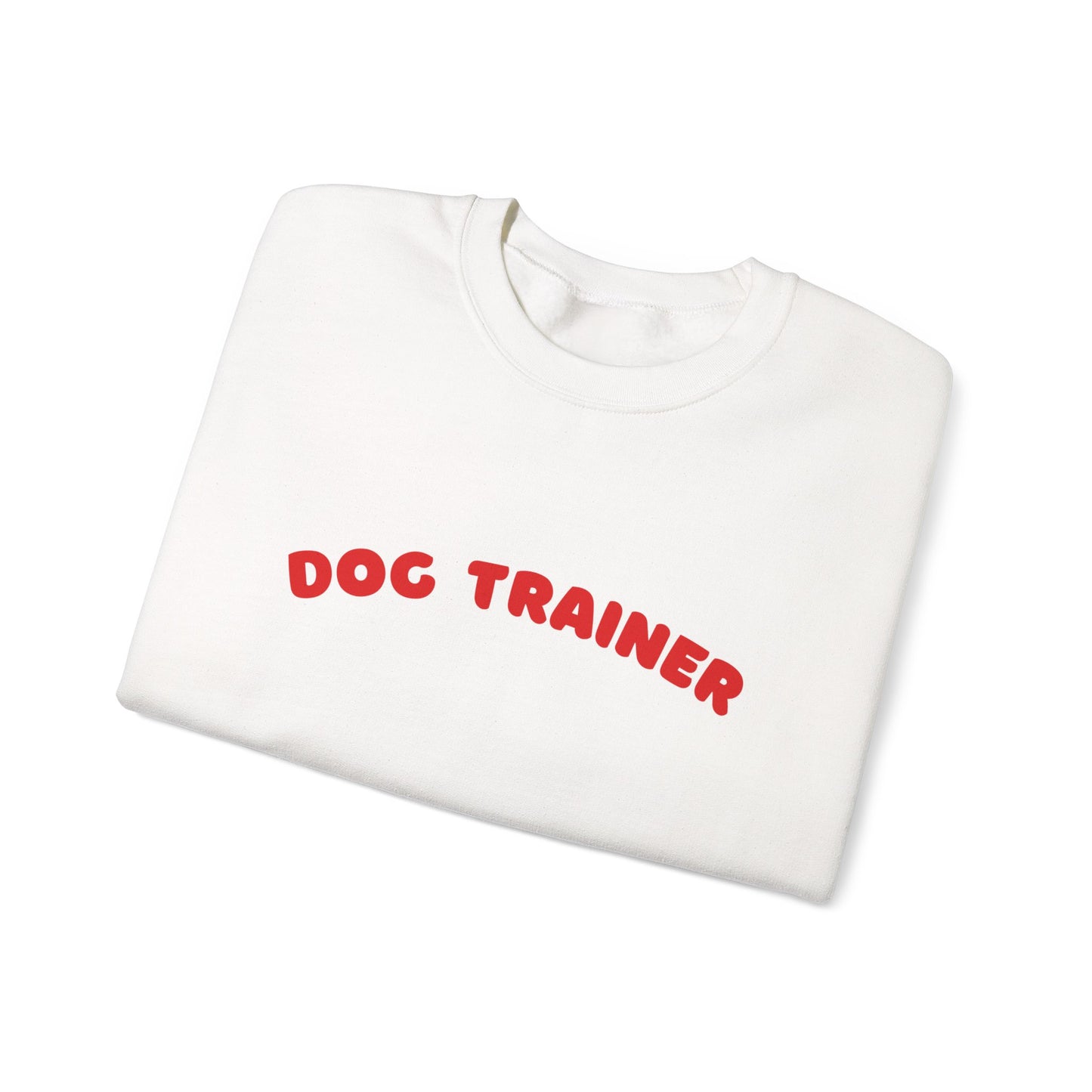 Dog Trainer Sweatshirt | Red Arch Text