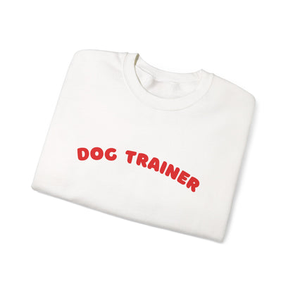 Dog Trainer Sweatshirt | Red Arch Text