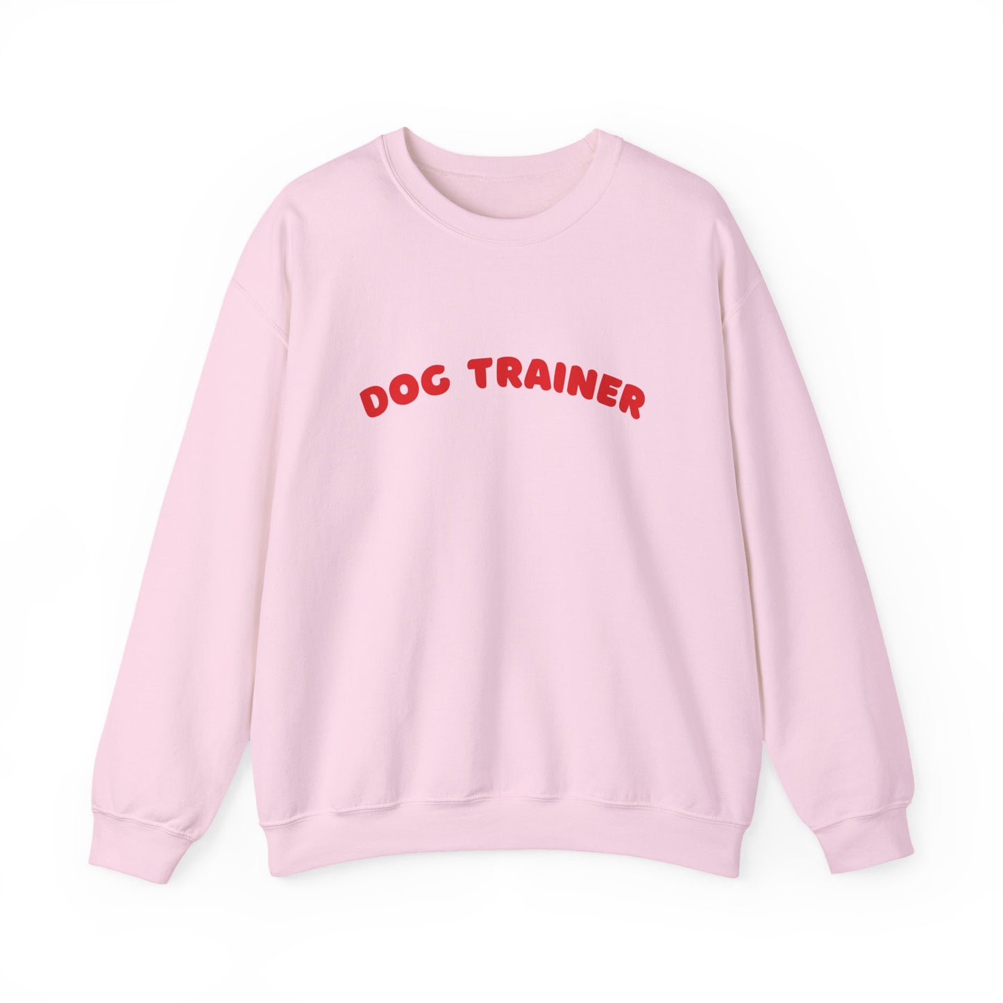 Dog Trainer Sweatshirt | Red Arch Text