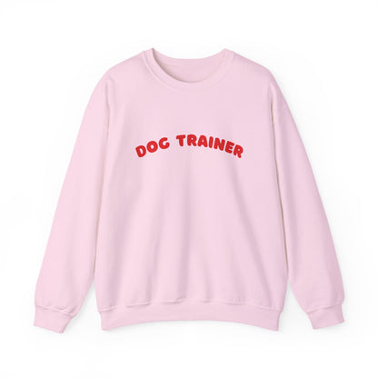 Dog Trainer Sweatshirt | Red Arch Text