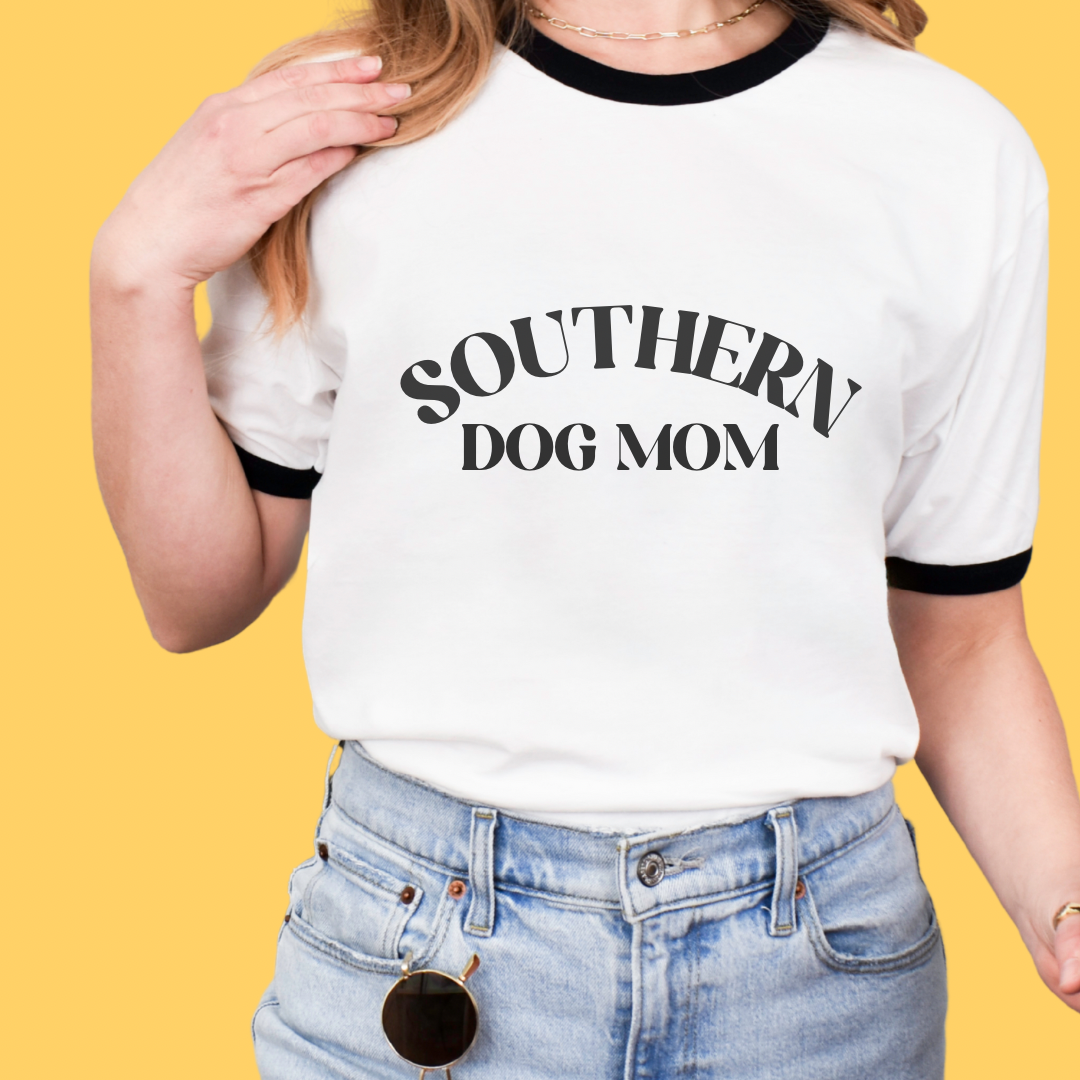 Southern Dog Mom Ringer T-Shirt