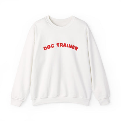 Dog Trainer Sweatshirt | Red Arch Text