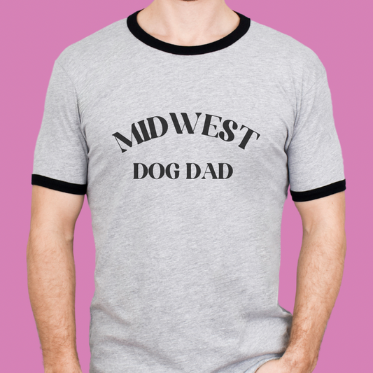 Midwest Dog Dad Ringer T-Shirt