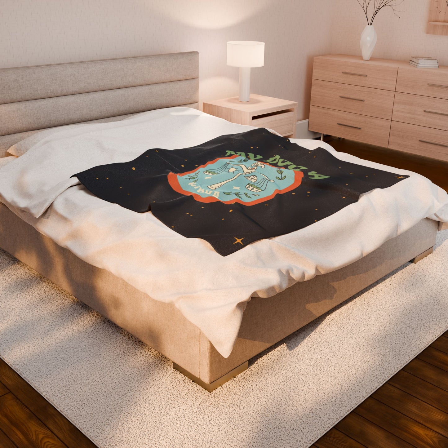 My Dog is a Libra Plush Blanket