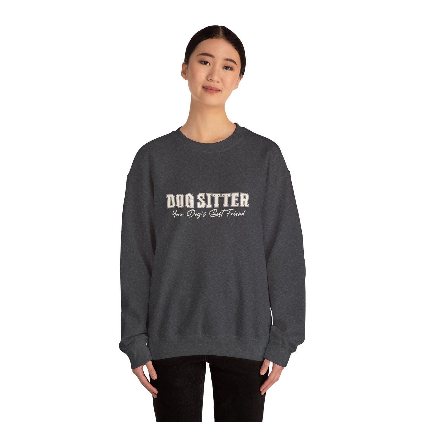 Dog Sitter Crewneck Sweatshirt – "Dog Sitter: Your Dog's Best Friend" Cozy Pet Lover Gift