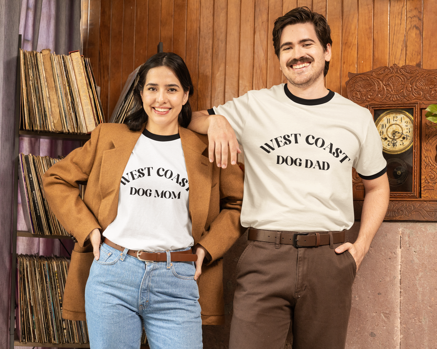West Coast Dog Dad Ringer T-Shirt