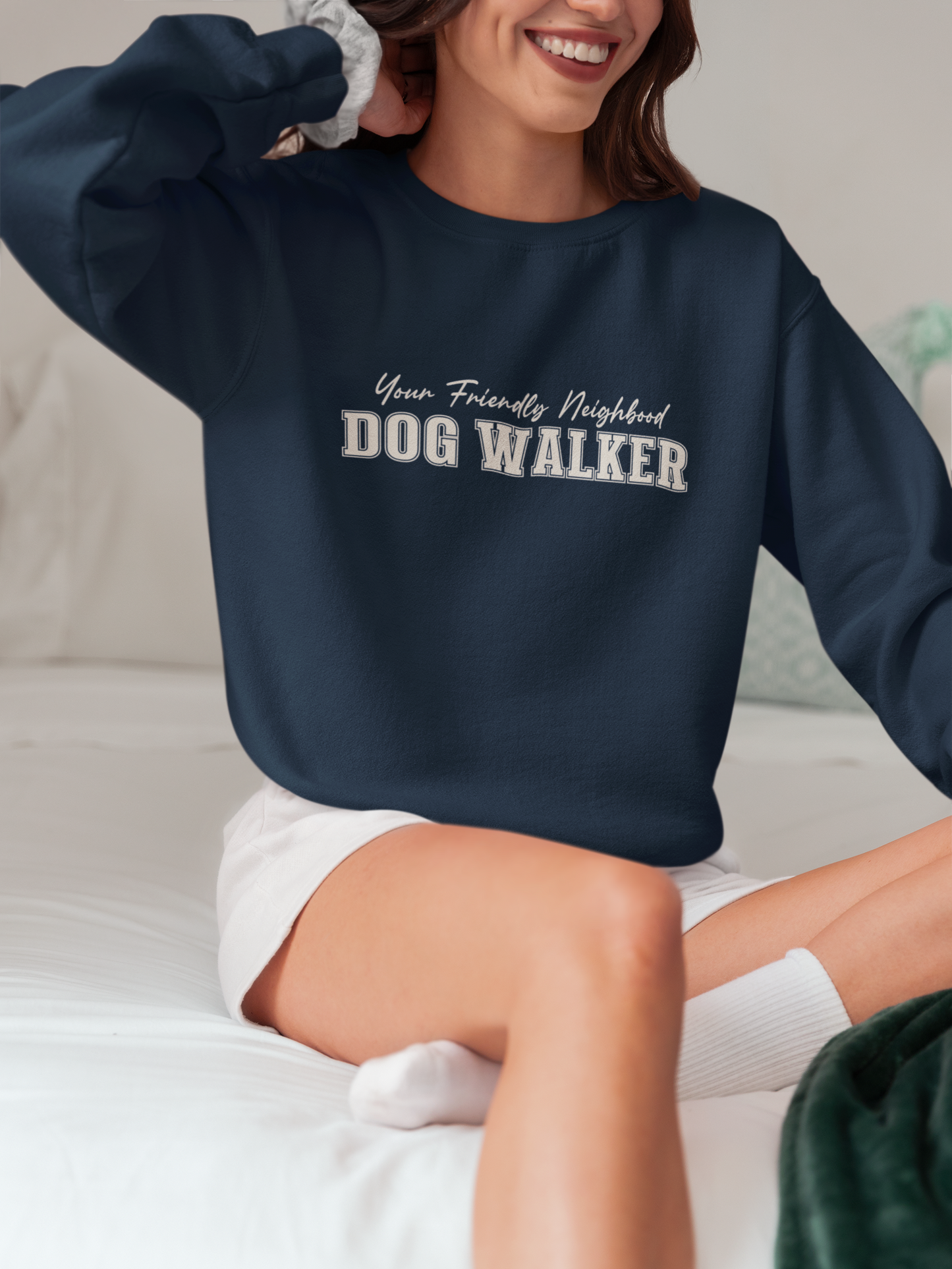 Dog Walker Sweatshirt — "Your Friendly Neighborhood" Crewneck