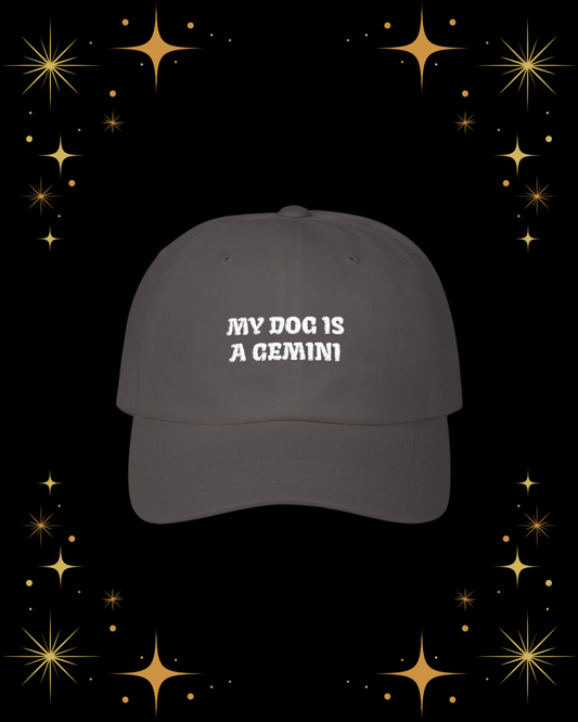 My Dog is a Gemini Embroidered Hat