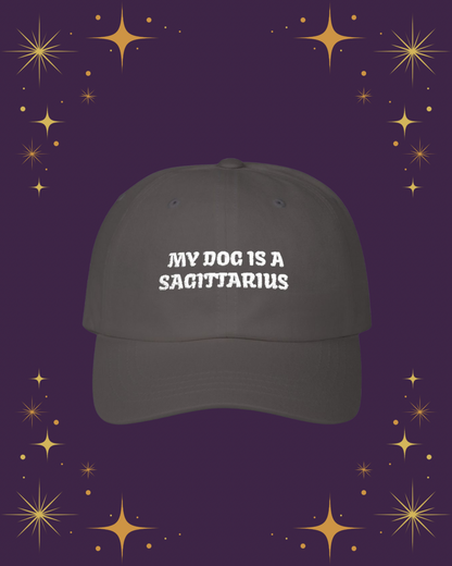My Dog is a Sagittarius Embroidered Hat