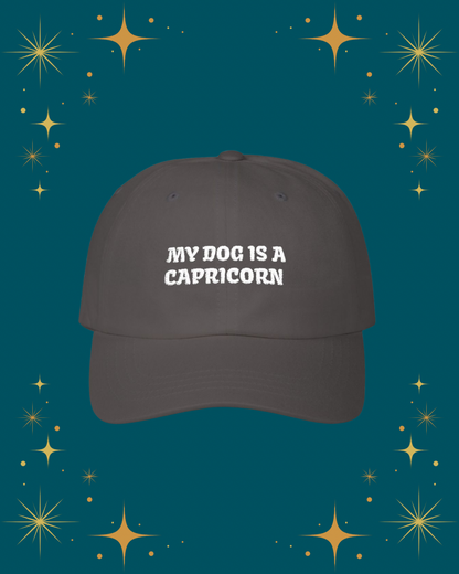 My Dog is a Capricorn Embroidered Hat