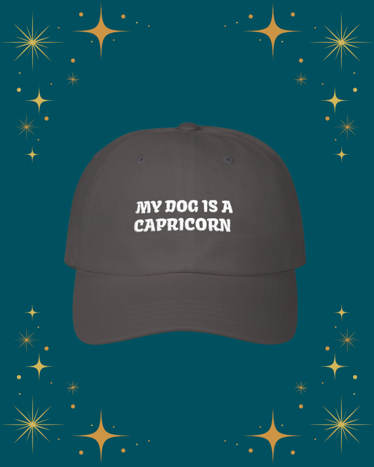My Dog is a Capricorn Embroidered Hat