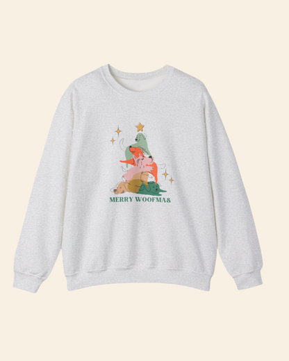 Christmas Sweatshirt with Dogs