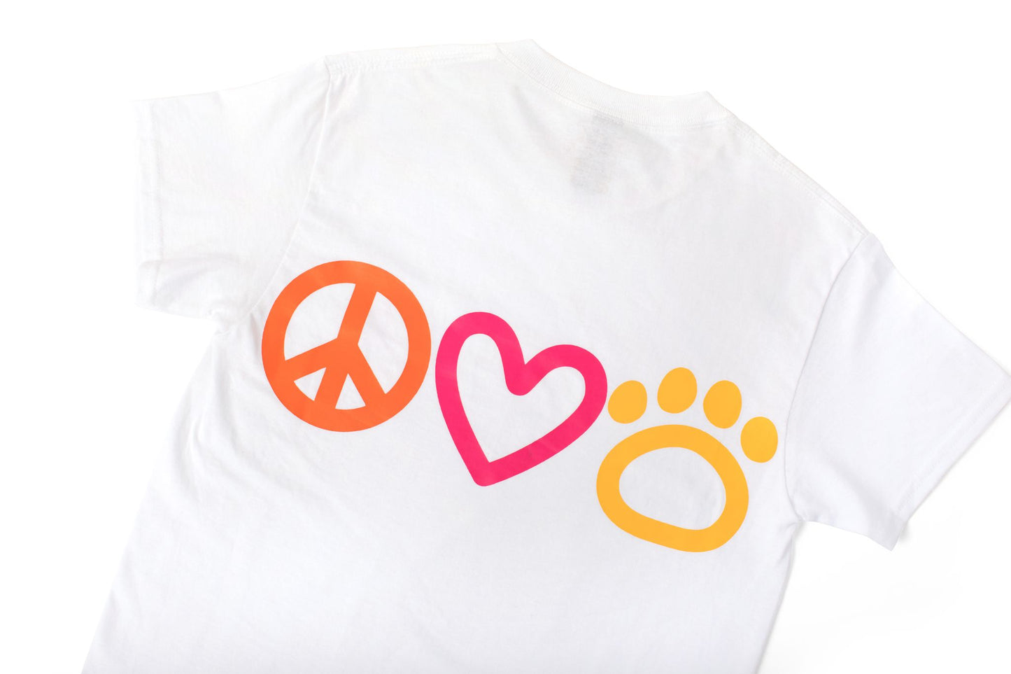 PEACE LOVE & DOGS UNISEX T-SHIRT
