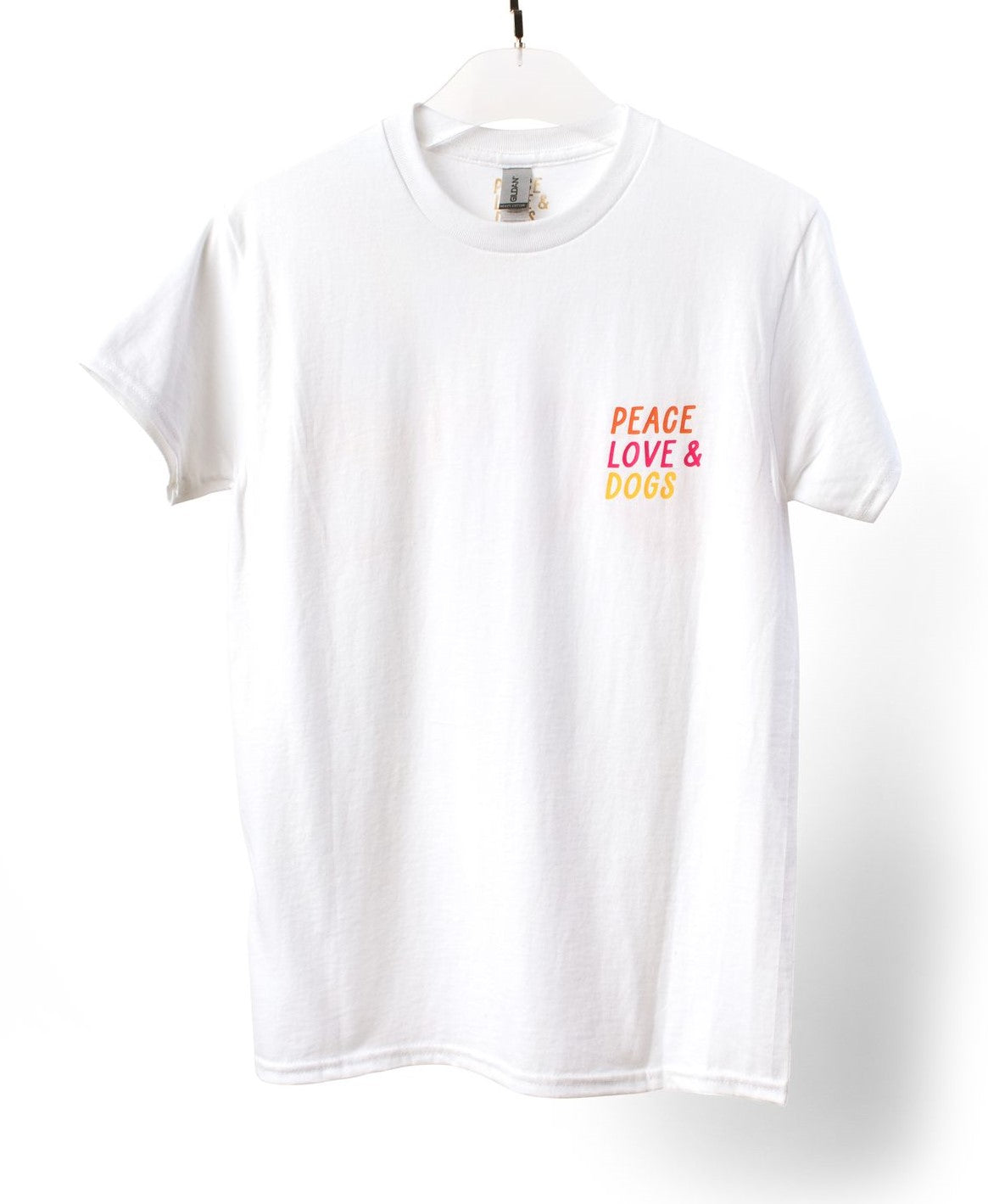 PEACE LOVE & DOGS UNISEX T-SHIRT