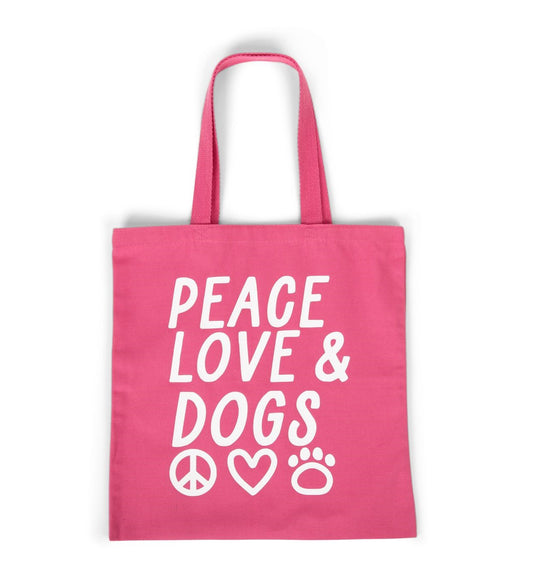 PEACE LOVE & DOGS TOTE