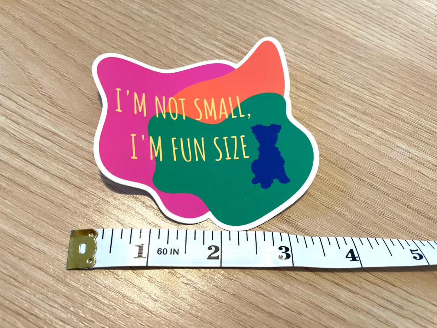 I'M FUN SIZE STICKER