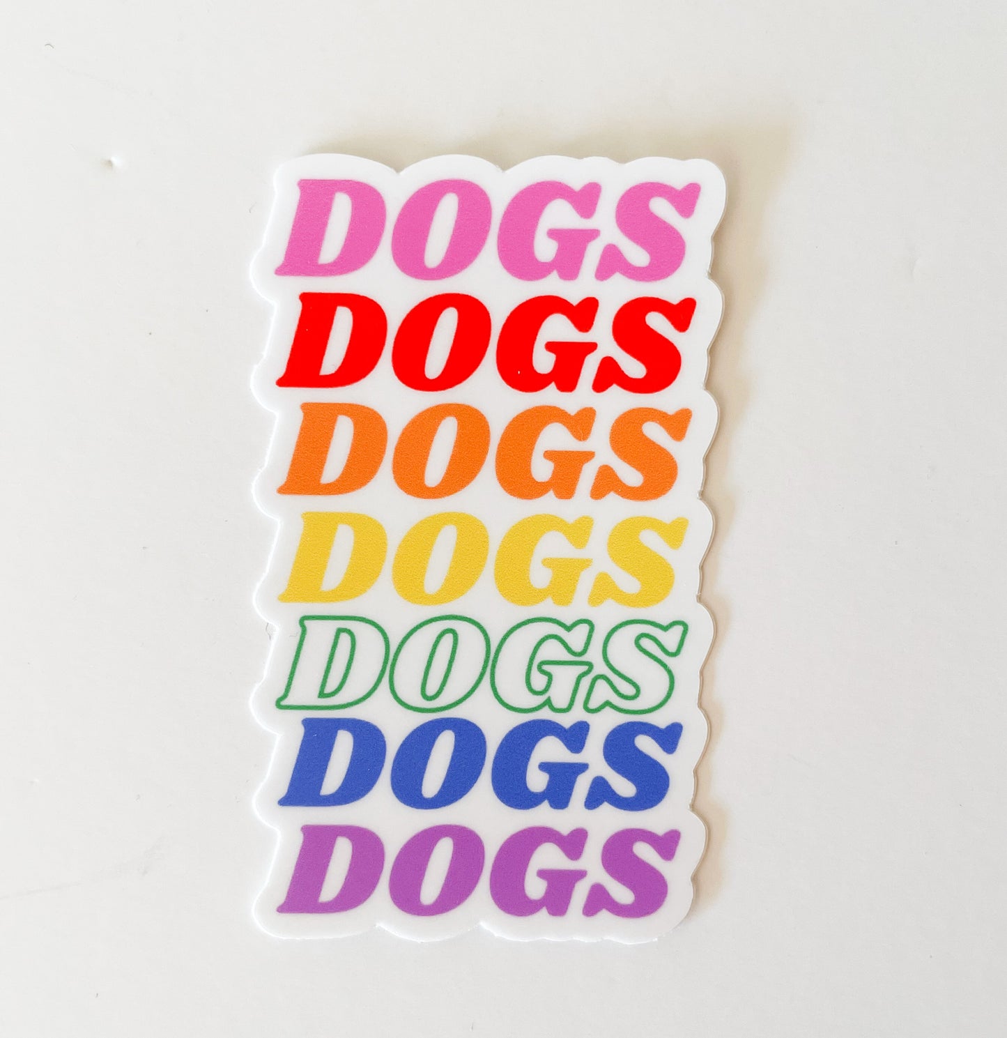 DOGS, DOGS, DOGS STICKER